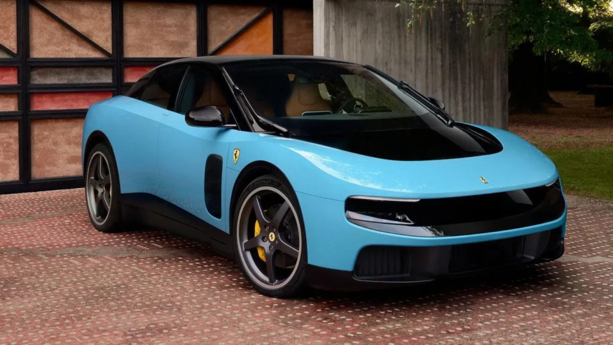 Ferrari has unveiled its first all-electric car, the Luce, a five-seater model.