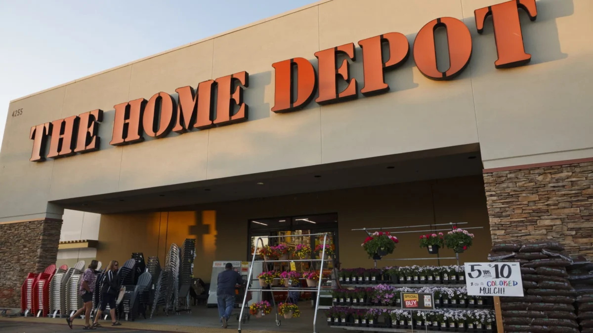 Home Depot store exterior. (Photo by CNBC)