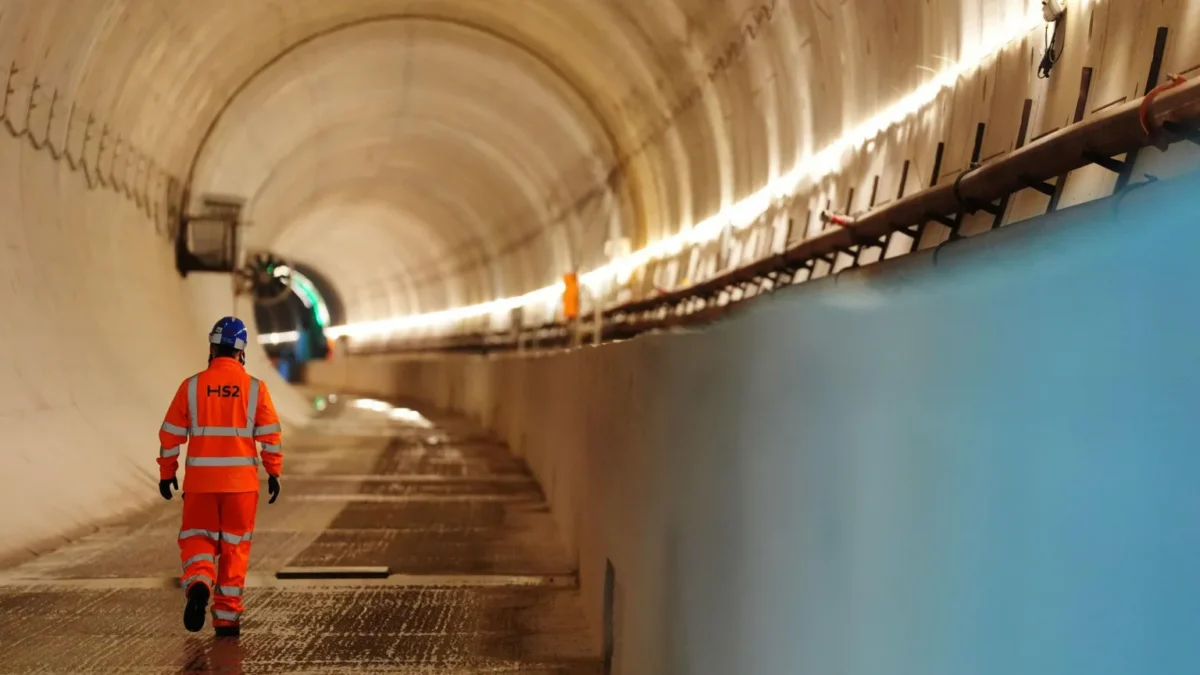 HS2 rail line construction