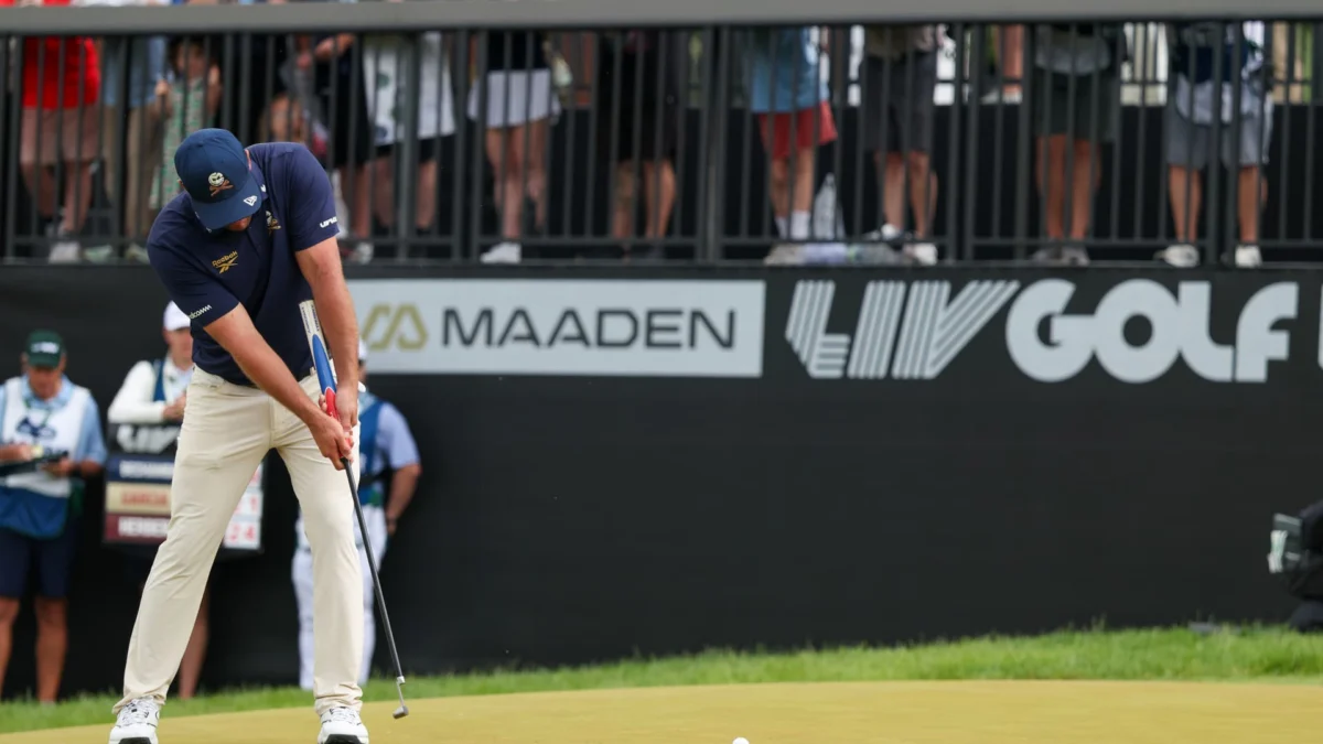 Bryson DeChambeau of Crushers GC during day four of LIV Golf Virginia at Trump National Golf Club on May 10, 2026 in Sterling, Virginia. (Photo by Tasos Katopodis | Getty Images)