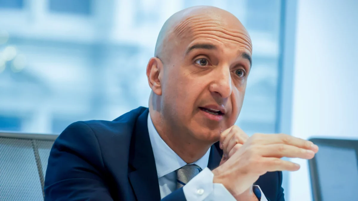 Mike Doustdar, chief executive officer of Novo Nordisk A/S, during an interview in New York, US, on Wednesday, Feb. 11, 2026.