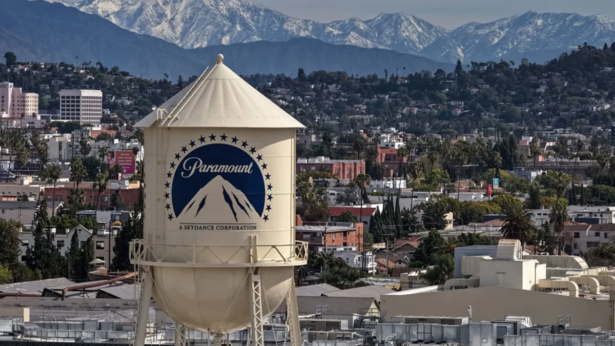 Paramount Skydance shares rose on Monday following the release of the company's first-quarter earnings report, which showed revenue and earnings beating analyst expectations.