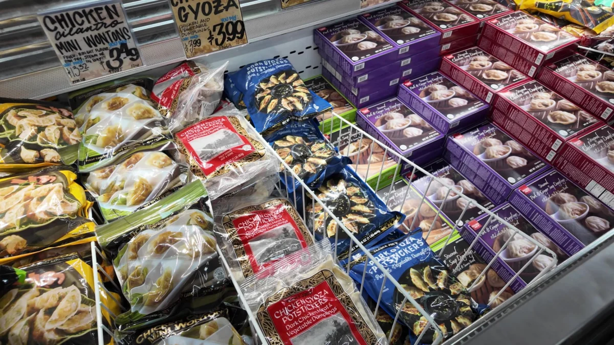 Asian grocery items are increasingly being stocked in mainstream supermarkets, moving beyond the traditional 'ethnic aisle.'