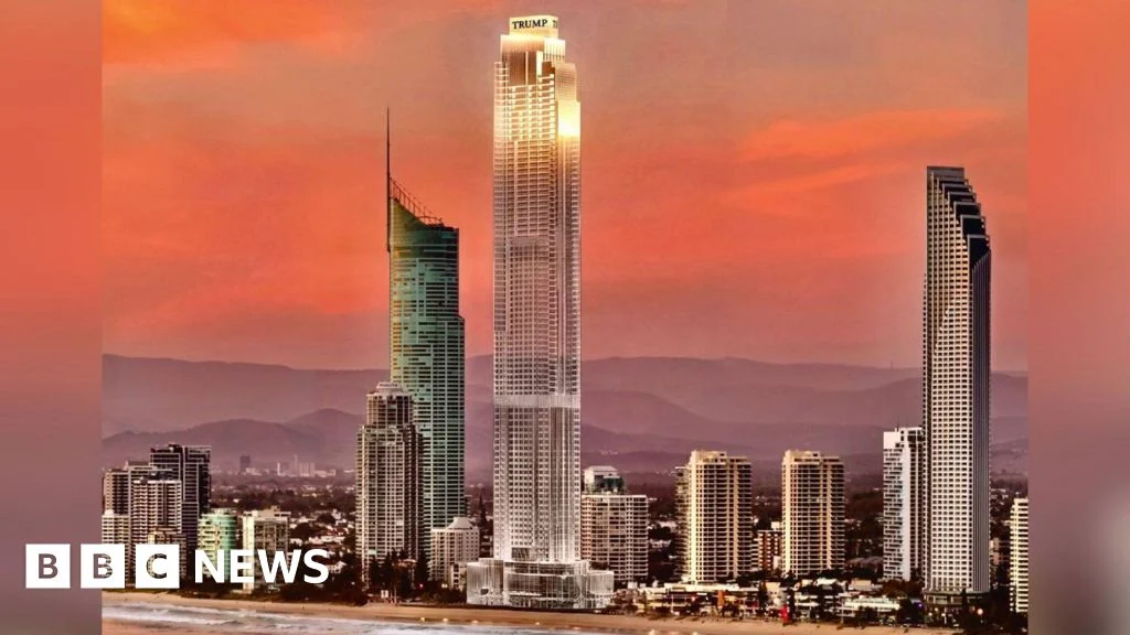 An artist's impression of the planned Trump Tower on the Gold Coast, Australia.