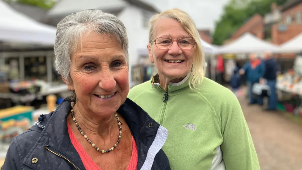 Audlem Charity Shop in Cheshire has seen a significant increase in sales since moving its operations outdoors.