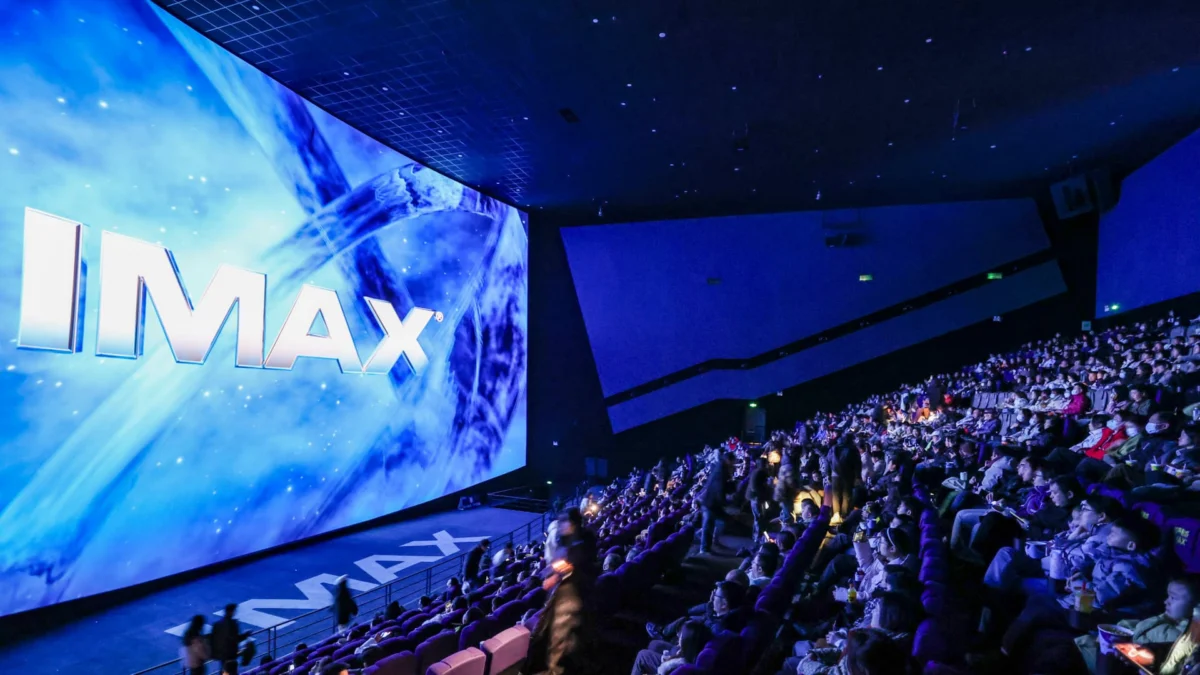 Moviegoers watch the film Ne Zha 2 at an IMAX GT Cinema on February 23, 2025 in Guiyang, Guizhou Province of China. (China News Service | Getty Images)