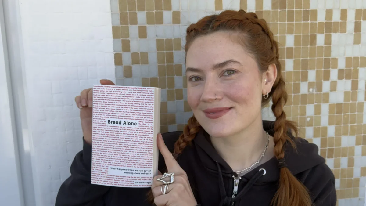 Kate Pasola, editor of 'Bread Alone: What Happens When We Run Out of Working-Class Writers', discusses the challenges faced by working-class creatives.