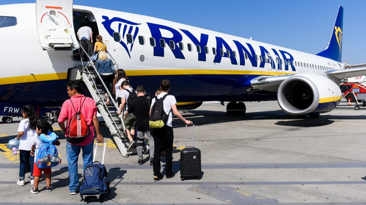 Ryanair aircraft on the tarmac as UK regulators examine family seating charges