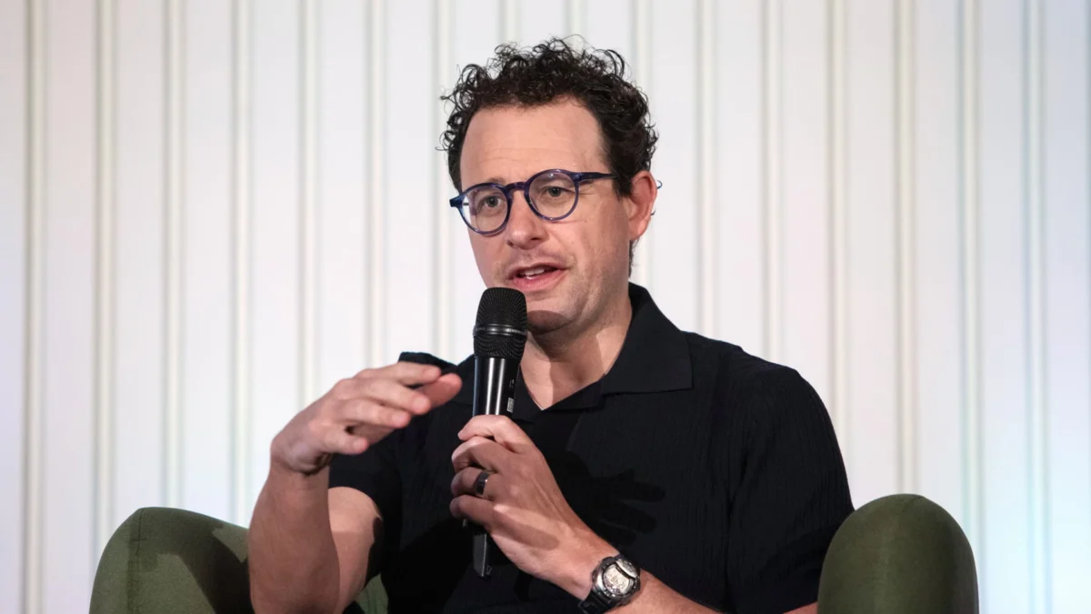 Dario Amodei, co‑founder and CEO of Anthropic, at the Builder Summit in Bengaluru, February 16, 2026.